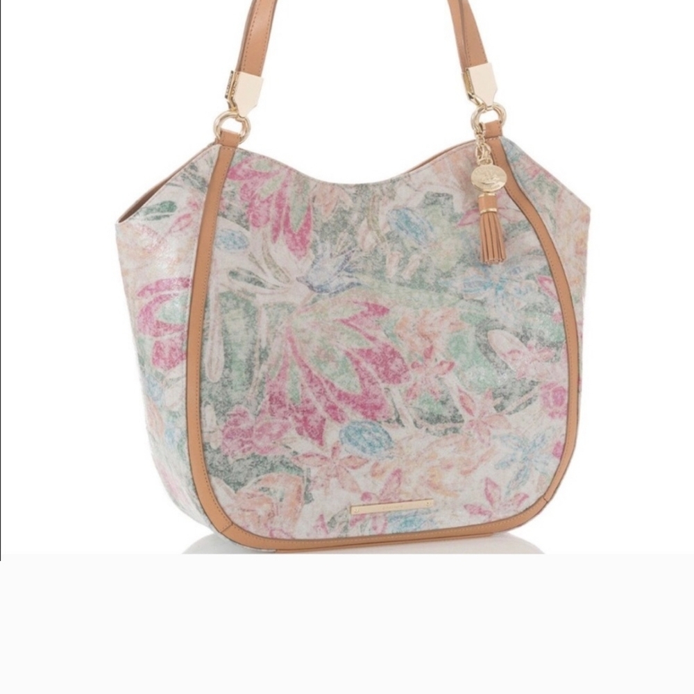 🌸 Brahmin Women's Marianna  crème Tote/Shoulder Bag Summer Collection Talitha